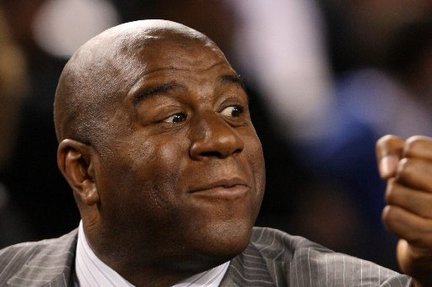 Magic Johnson, shown attending the NBA All-Star Game last month, said Wednesday that never in his lifetime would he thought he'd see a 7-61 team like the Nets.